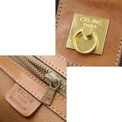 本物 オールドセリーヌ マカダム柄 ドクターズバッグ 2WAY ダレスバッグ ブラウン ririジップ CELINE ハンドバッグ ショルダーバッグ 札幌市 清田区 平岡の画像