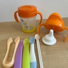 【成約済】【ベビー用品】マグ・離乳食セット