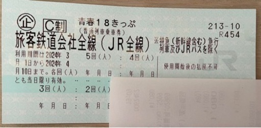 チケット 新幹線/鉄道切符