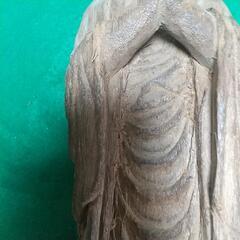 木彫古い手彫りの菩薩立像  約５０年位前に製作の画像