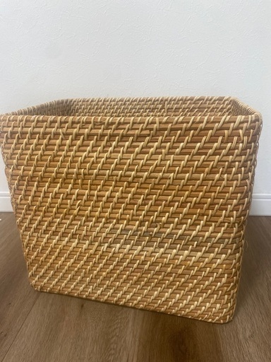 無印良品　ラタン　収納　バスケット