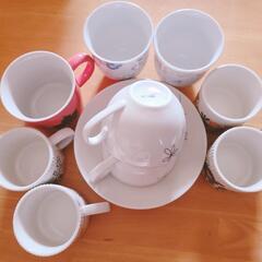 かわいいマグカップ・湯のみセットの画像