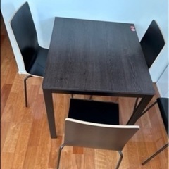 IKEA ダイニングテーブルセット 黒