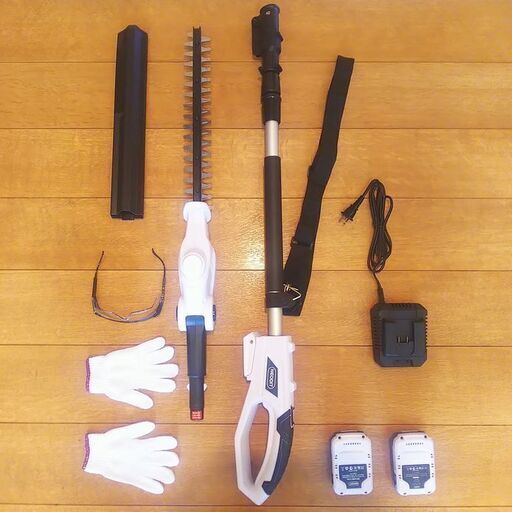 ★高枝ヘッジトリマ新品未使用★バッテリｰ20V_2個付★値下げしました