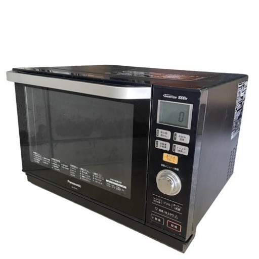 ジ0329-37 パナソニック2015年製 エレック オーブンレンジ 26L ブラック NE-MS261-K