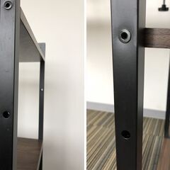 ▼【デスク＆チェアーセット　中古　棚付き　程度良　】（NF240329）ZI-1638の画像