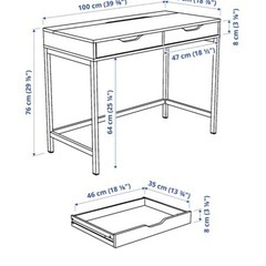 IKEAデスク  ALEX アレクスの画像