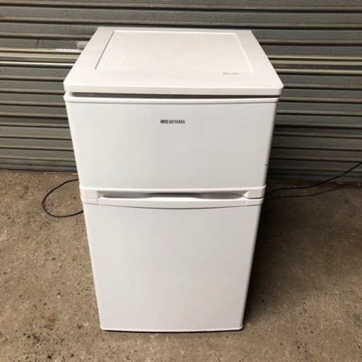 【に.ec】IRIS OHYAMA アイリスオーヤマ 冷蔵庫 81L 2ドア AF81-W ホワイト 2019年製 一人暮らし 簡易水拭き清掃済み 動作確認済み