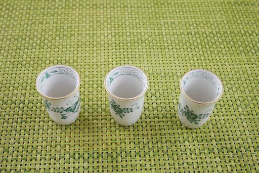 マイセンの一輪挿し・ぐい飲み？３個　未使用