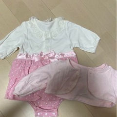 ロンパース　ボレロセット　おでかけ　結婚式　入園式　80サイズの画像