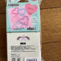 【再値下げ】メモとハート型のヘアゴムの画像