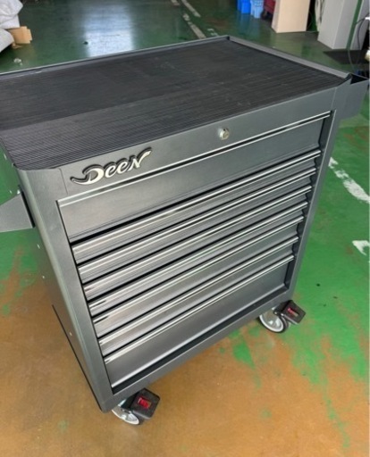 DEEN セミワイド8段キャビネット マットブラック