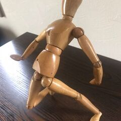 希少　台なしタイプ　木製デッサン人形　モデル人形　の画像