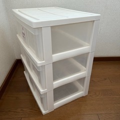 DCMブランド 3段ワイドチェスト  家具 収納家具 収納ケースの画像