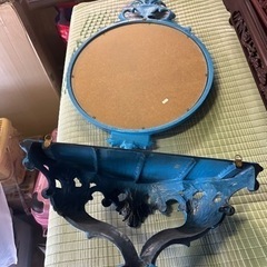 展示品❣️アンティーク　イタリア製　　ミラー2点セットの画像