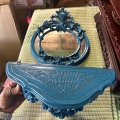 展示品❣️アンティーク　イタリア製　　ミラー2点セットの画像