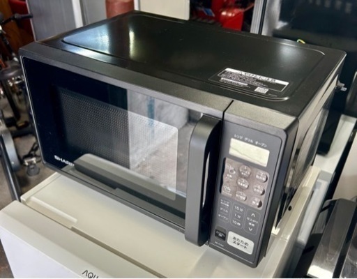 お引取り限定 美品 23年製 SHARP シャープ 16L 電子レンジ オーブンレンジ RE-F163-B 横開き