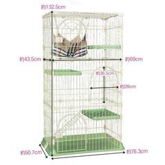 猫　ゲージ　キャットゲージ　3段