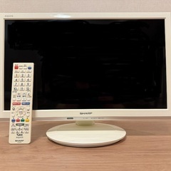 SHARP AQCOS 19型液晶テレビ　LC-19P5ホワイト