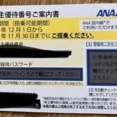 ANA株主優待券