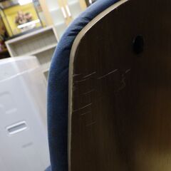 タマリビング ホームチェア キャスター/ひじ掛け付き PCチェア ブロンコ 配達設置対応 ブルーの画像