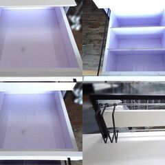 NITORI/ニトリ◆デスクワゴンセット サーヤ 机 本棚付き の画像