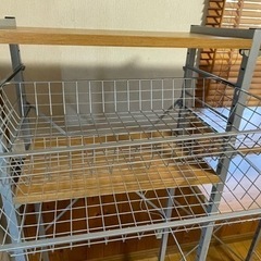 【お譲り先決定】スチールラックの画像