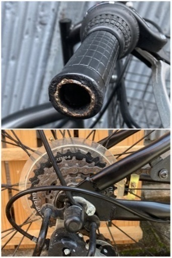 太いタイヤの自転車