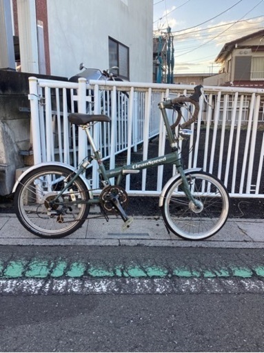 【中古自転車】20インチ(ダークグリーン) 外装2x8段