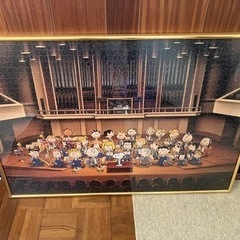 スヌーピー ジグソーパズル 額パネル入りの画像