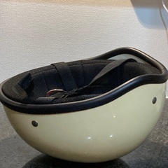 半ヘル　ヘルメット　白　ハーフ　半帽の画像