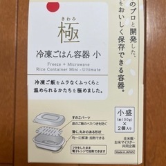 極　冷凍ご飯容器　小 2個セット　マーナ