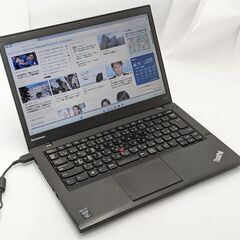 安さで勝負 ノートパソコン 14型 lenovo ThinkPad T440s 中古良品 第4世代i5 8GB 高速SSD Wi-Fi カメラ Bluetooth Windows11 Office 保証付