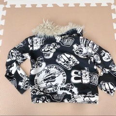 JAM ライダースジャケット風　100センチ　スウェット素材感　春アウター　秋 子供服　の画像