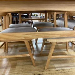 m*5様 【※取りに来て頂ける方限定】unico ダイニングセット 4点(ファニ m*5様 【※取りに来て頂ける方限定】unico ダイニングセット 4