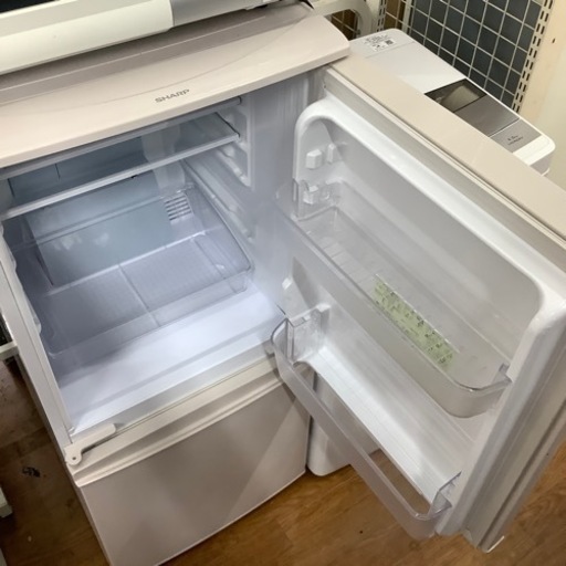 2ドア　冷蔵庫 SHARP SJーPO14AーC2015年製　137L クリーニング済