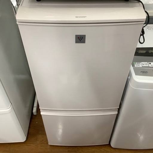 2ドア　冷蔵庫 SHARP SJーPO14AーC2015年製　137L クリーニング済