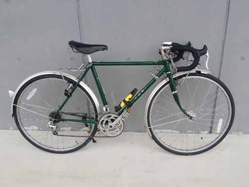 ランドナーフレームクロモリ26インチ トーエイ TOEI ランドナー 緑 クロモリ 26インチ(26×1 3/8) 2×5段変速