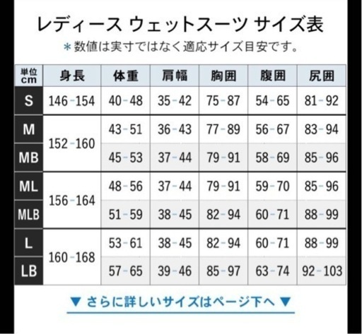 ウエットスーツ ロングジョン レディース