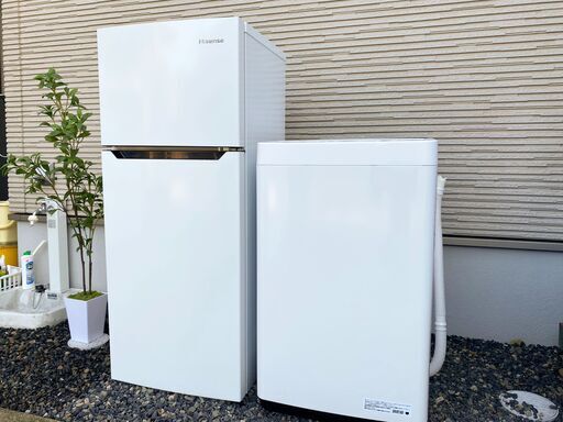 【受渡者決定】ハイセンス 冷蔵庫 洗濯機 2点セット 2019年 2021年