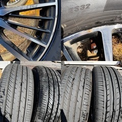 22年23年製 バリ山 サマータイヤ ホイール 4本セット 215/55R17