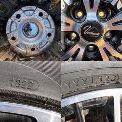22年23年製 バリ山 サマータイヤ ホイール 4本セット 215/55R17