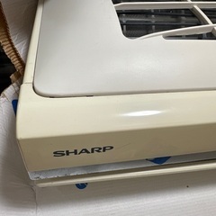 SHARP エアコン 200V エアコンクリーニング済の画像