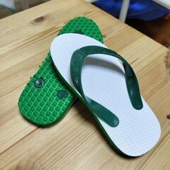 新品未使用　キッズ島ぞうり 緑 サイズ6（約17cm）