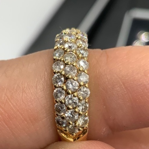 売り切れました。K18 18金　ダイヤモンドリング　ダイヤ1ct 4.2g 約12号