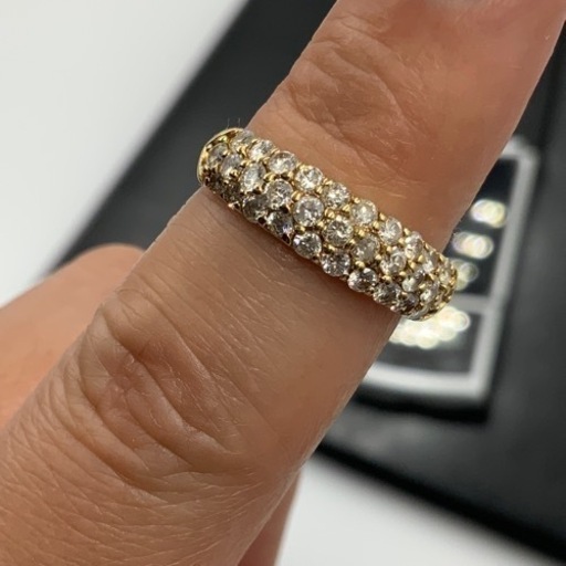 売り切れました。K18 18金　ダイヤモンドリング　ダイヤ1ct 4.2g 約12号