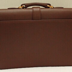 マリクレール　ビジネスバッグ　天然牛　光悦茶（こうえつちゃ）の画像