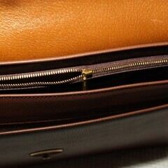 マリクレール　ビジネスバッグ　天然牛　光悦茶（こうえつちゃ）の画像