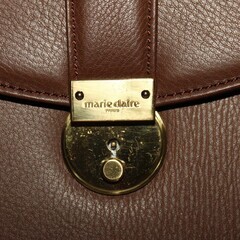 マリクレール　ビジネスバッグ　天然牛　光悦茶（こうえつちゃ）の画像