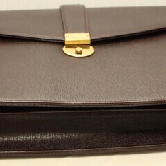 マリクレール　ビジネスバッグ　天然牛　海老茶色の画像